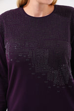 N&A Moms Knitted Blouse Purple