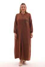 MSB Nervur Stone Long Cape Brown