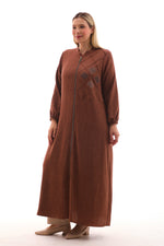 MSB Nervur Stone Long Cape Brown