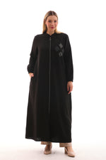 MSB Nervur Stone Long Cape Black