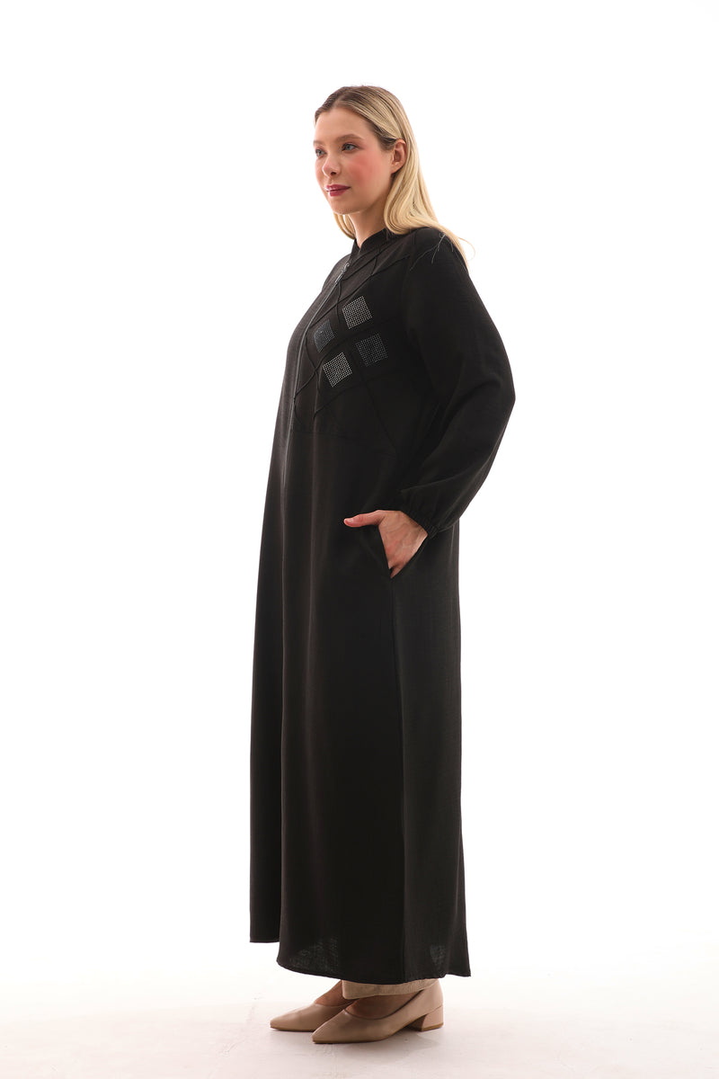 MSB Nervur Stone Long Cape Black