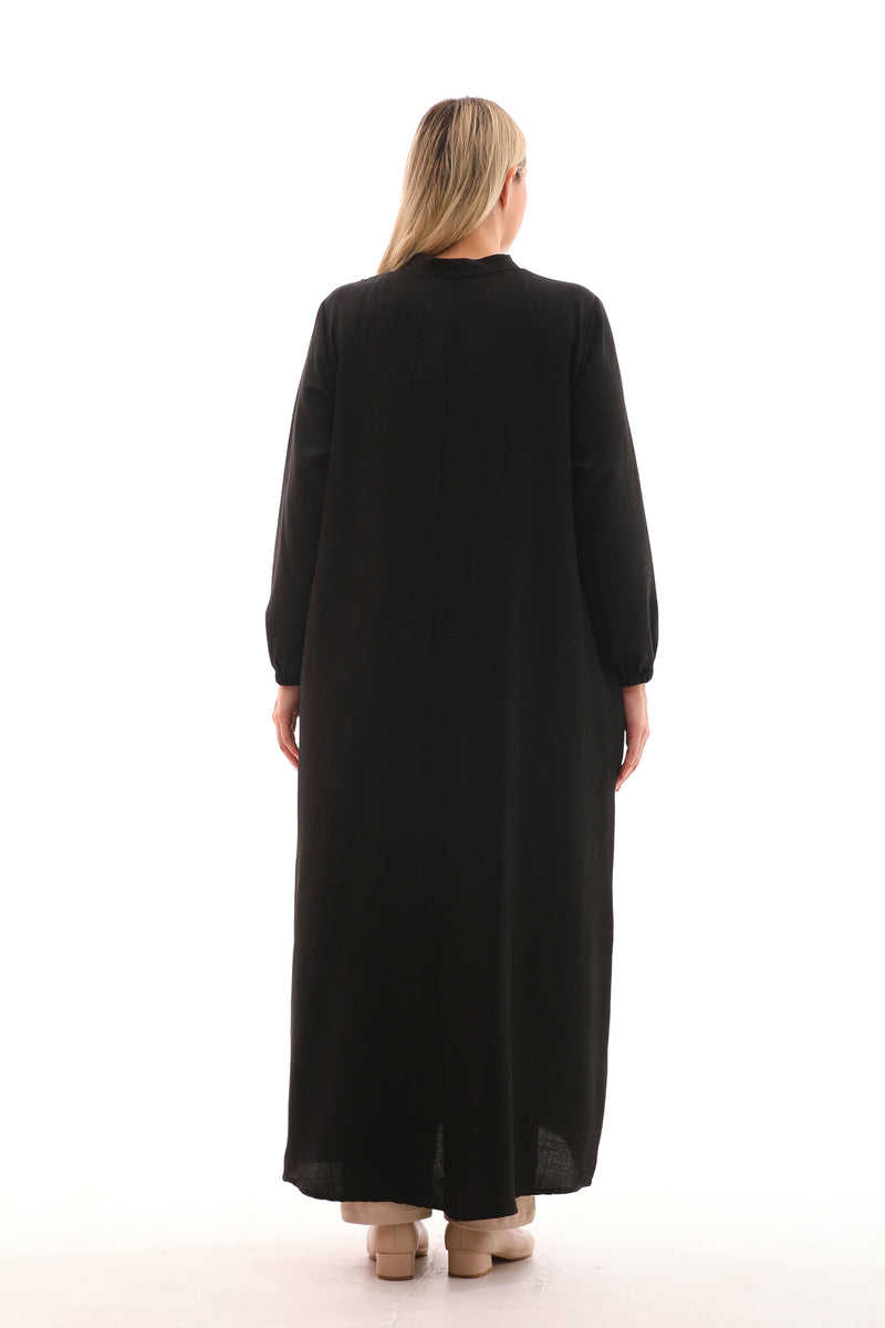 MSB Nervur Stone Long Cape Black