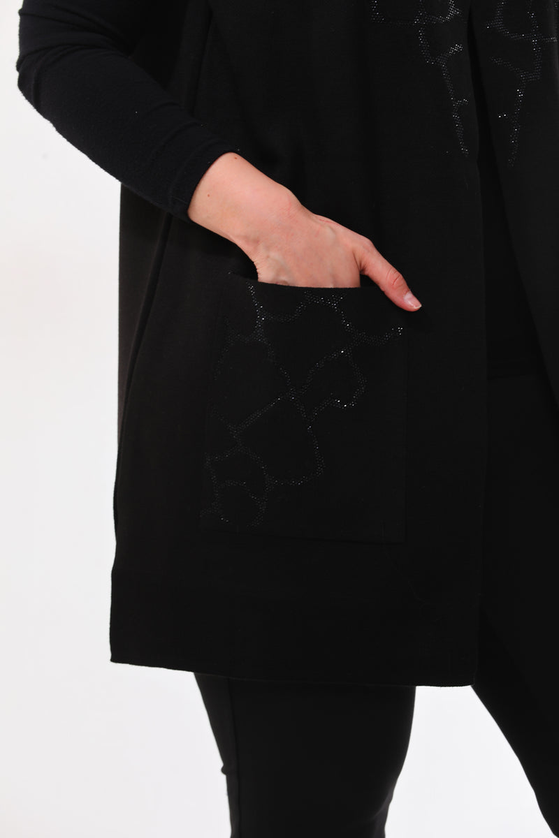 N&A Web Knitted Vest Black