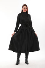 B&A Sateen Skirt Black
