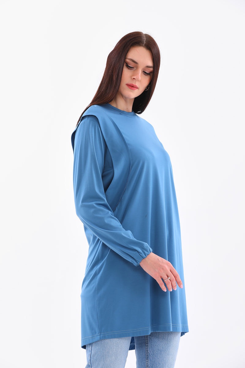 MissWhence 35025 Tunic Blue