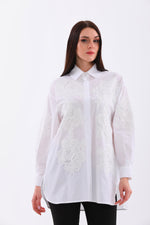D&T Embroidery Dtld Tunic White