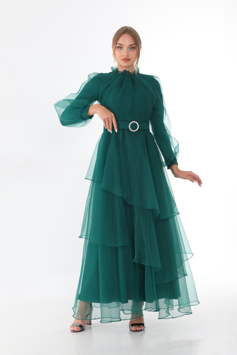 T&N Eleanor Dress Emerald