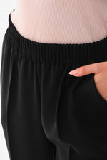 SZ Elastic Belted Comb Pants Black