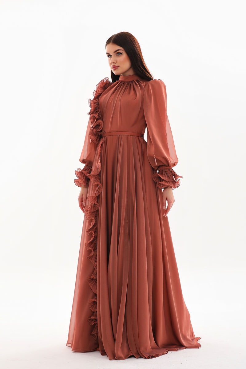 BLY Sienna Special Occasion Dress Cinnamon Moda Natty BLY Sienna Special Occasion Dress Cinnamon Moda Natty