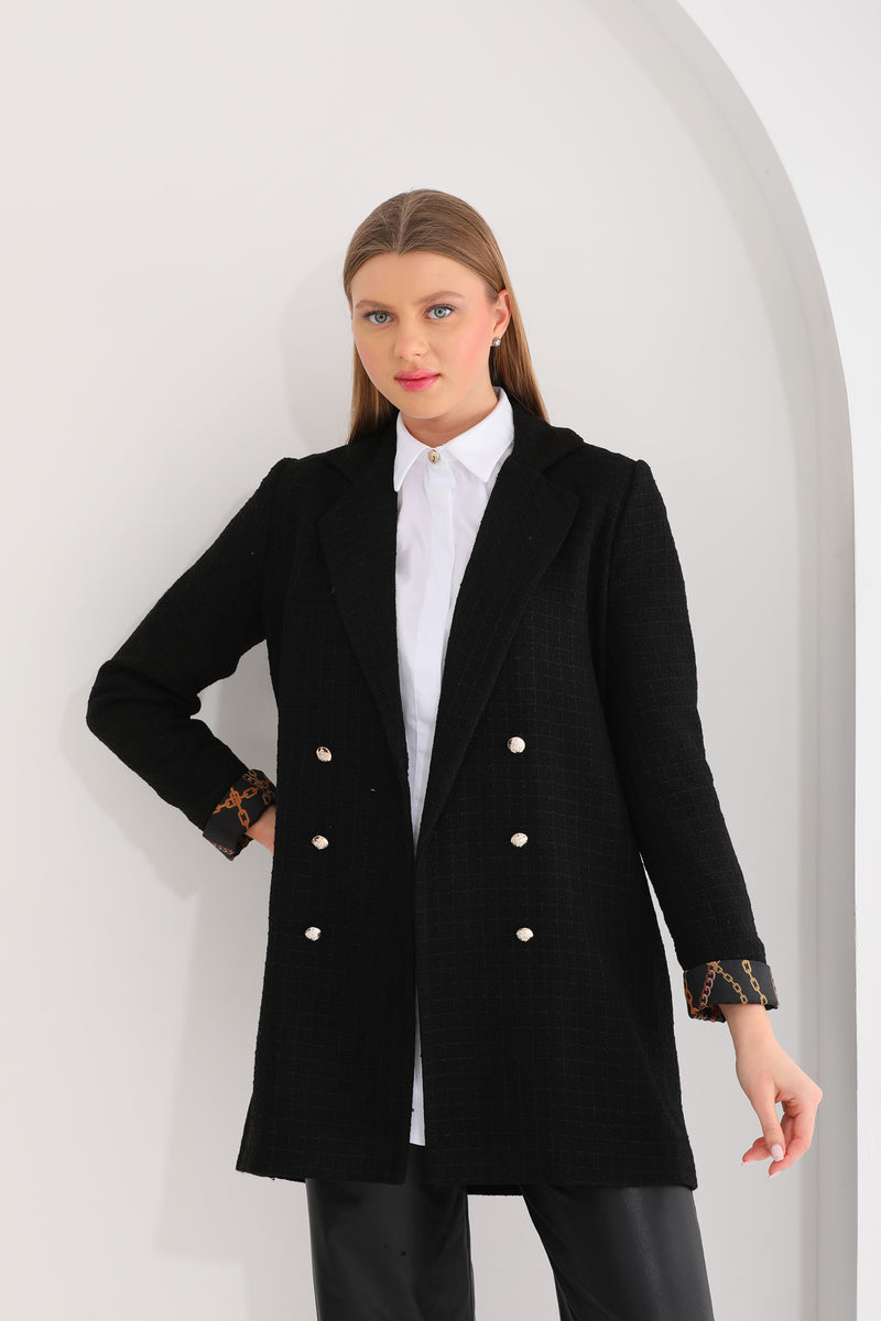 A&M Chanel Blazer Jacket Black