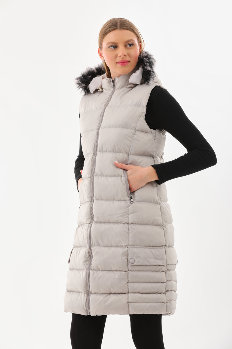 M&A Jerry winter Vest Gray