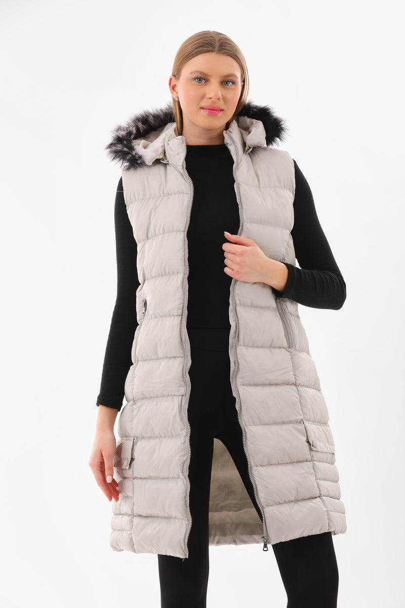 M&A Jerry winter Vest Gray