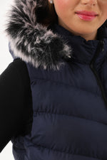 N&R Relax winter Plus Vest Navy Blue