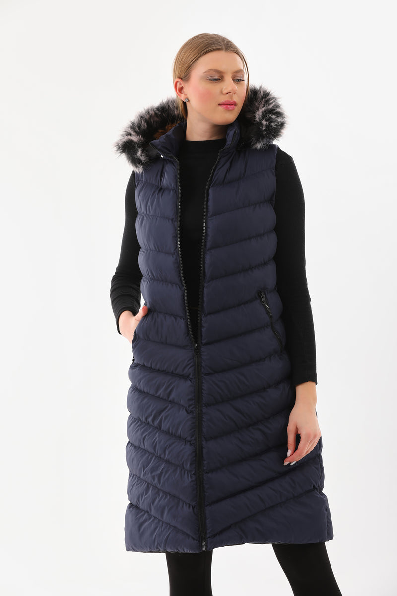 N&R Relax winter Vest Navy Blue