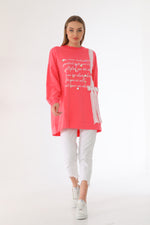 IKL Bow Tie Tunic Pink