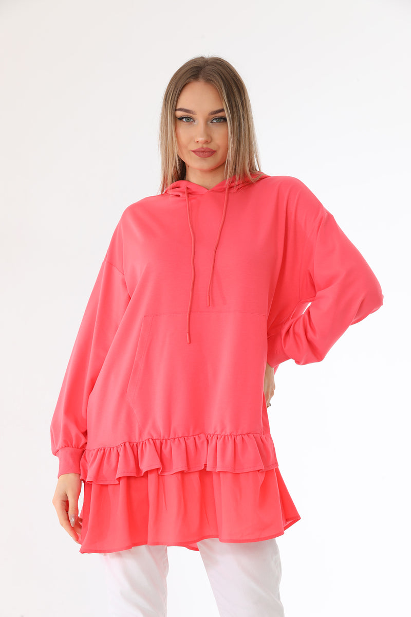 IKL Frilled Skirt Tunic Pink