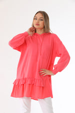 IKL Frilled Skirt Tunic Pink