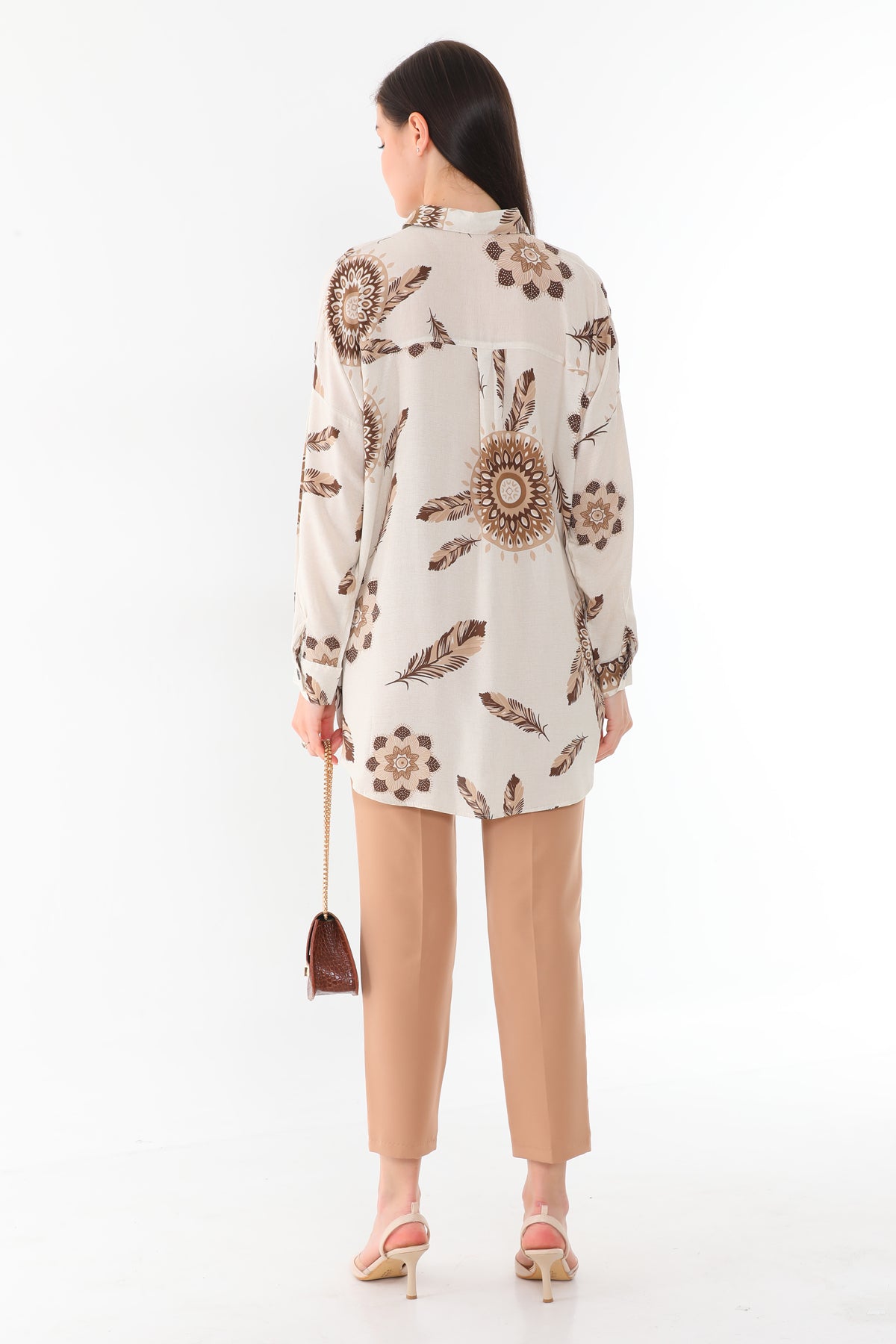 PLL 204A Tunic Mink&Cream