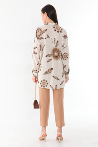 PLL 204A Tunic Mink&Cream