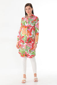 PLL 202A Plus Size Tunic Grass Green
