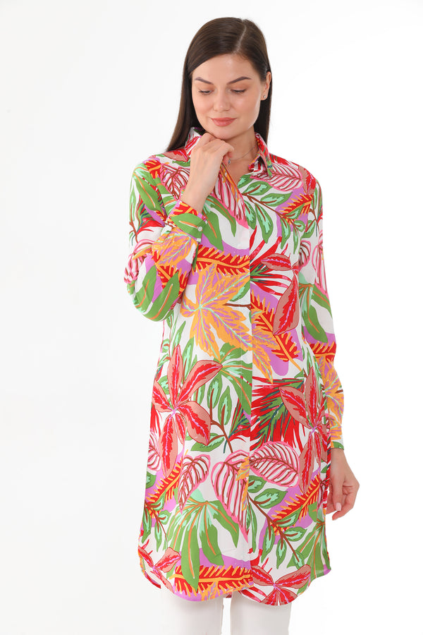 PLL 202A Plus Size Tunic Grass Green