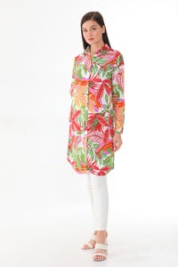 PLL 202A Plus Size Tunic Grass Green