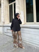 A&W Leopard Pants Set Black