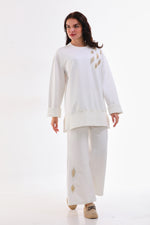 JMN Gold Anther Tracksuit White