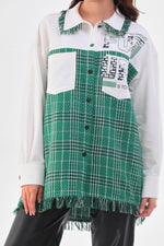 My3 Tartan Fabric Shirt Green