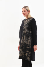 DL Laether and Gold Dtld Tunic Black