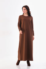 JMN Cotton Dress Brown
