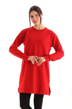 JMN Basic Cotton Tunic Red