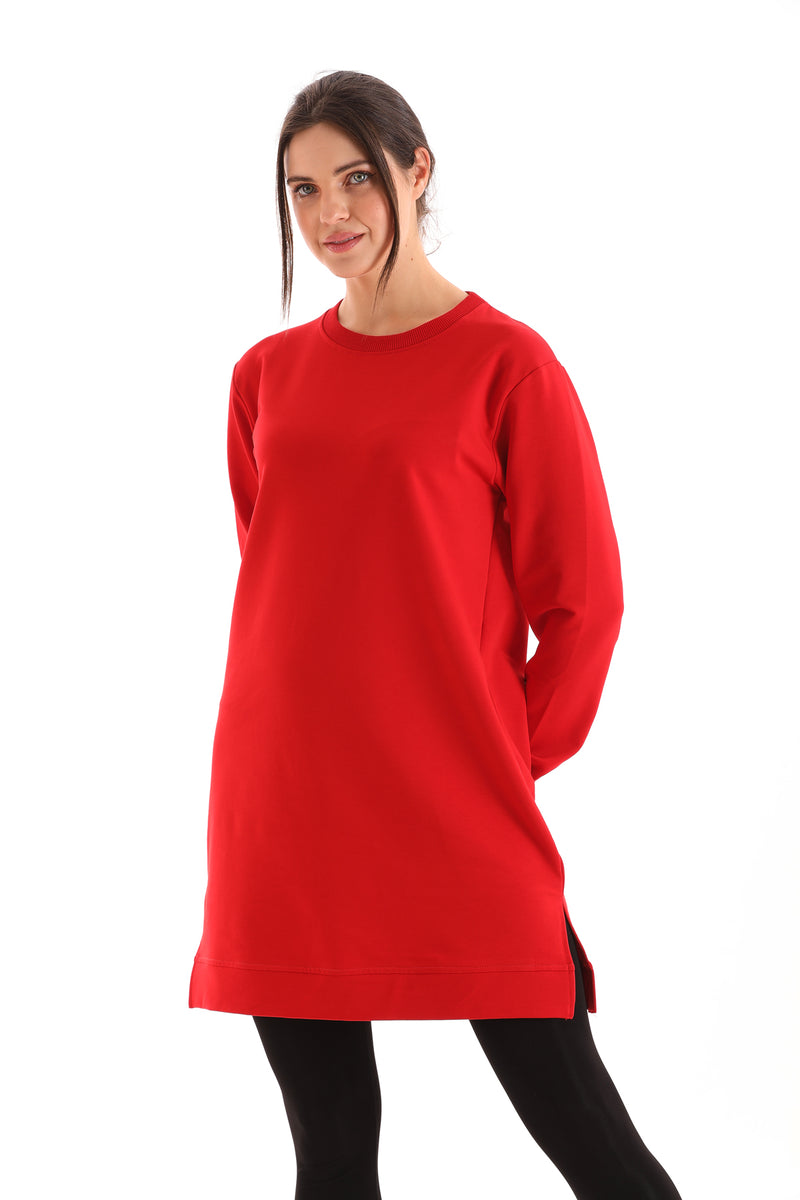 JMN Basic Cotton Tunic Red