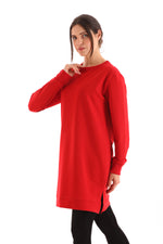 JMN Basic Cotton Tunic Red