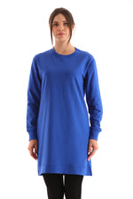 JMN Basic Cotton Tunic Sax Blue