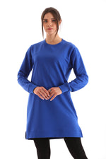 JMN Basic Cotton Tunic Sax Blue