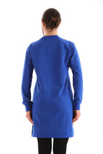 JMN Basic Cotton Tunic Sax Blue