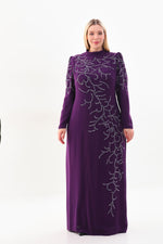 T&Y Didem Plus Size Dress Purple