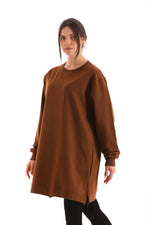 JMN Basic Cotton Tunic Brown