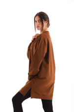 JMN Basic Cotton Tunic Brown