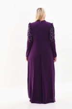 T&Y Didem Plus Size Dress Purple