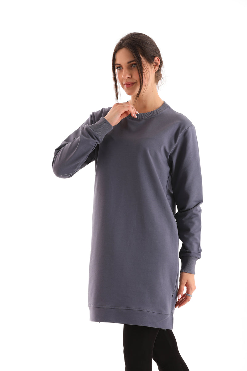 JMN Basic Cotton Tunic Gray