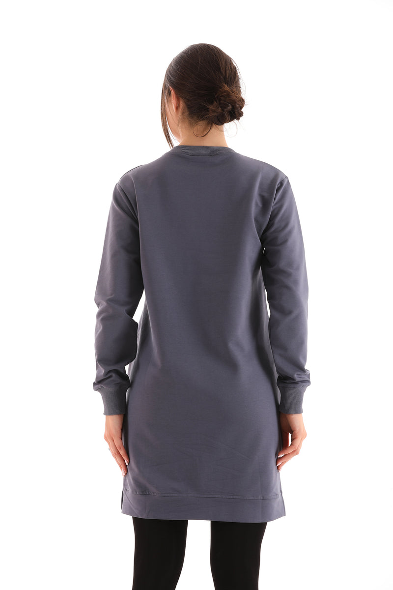 JMN Basic Cotton Tunic Gray