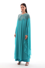 SMS Dubai Abaya Turquoise