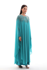 SMS Dubai Abaya Turquoise