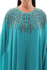 SMS Dubai Abaya Turquoise