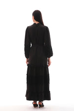 A&M Lace Detailed Dress Black