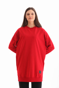 SL Basic Cotton Tunic Red