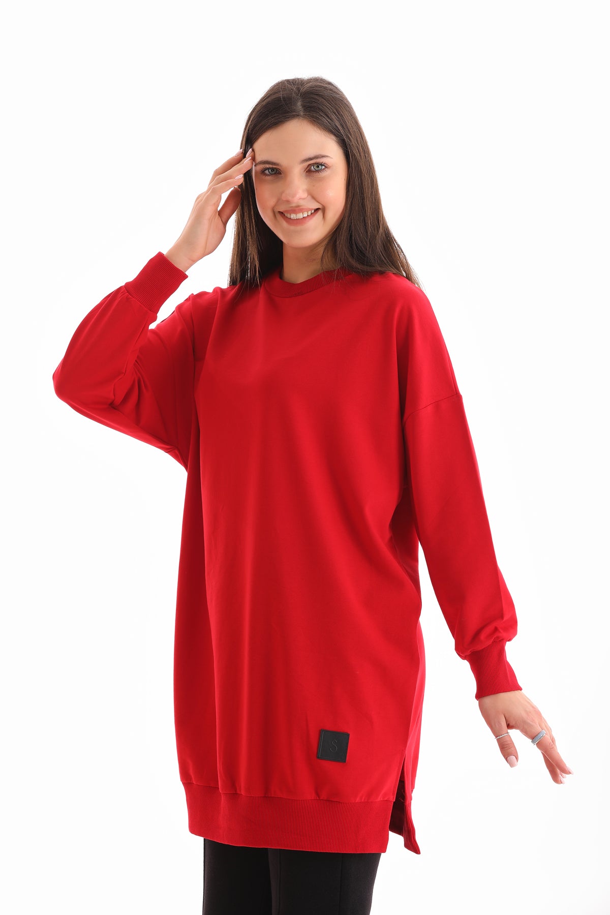 SL Basic Cotton Tunic Red