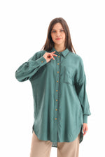 KA Pocket Dtld Tunic Forest Green